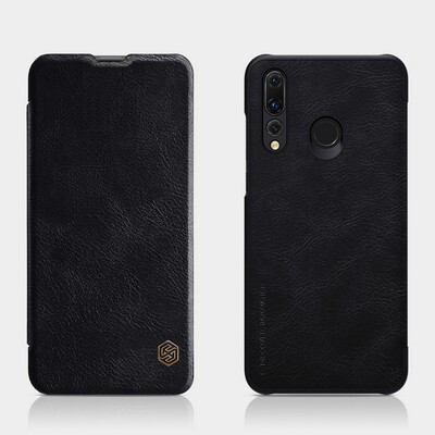 Кожаный чехол Nillkin Qin Leather Case Черный для Huawei P Smart Plus 2019(4)