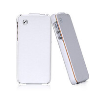 Кожаный чехол HOCO Duke leather case White для Apple iPhone 5/5s/SE