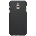 Пластиковый чехол с пленкой Nillkin Super Frosted Shield Black (Черный) для Samsung Galaxy C8\ J7 Plus(#1)