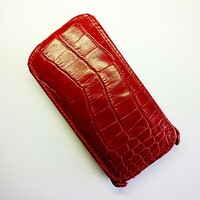 Кожаный чехол Abilita Leather Case Red Crocodile для Nokia Lumia 630