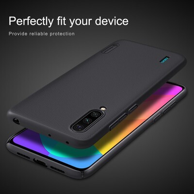 Пластиковый чехол с подставкой Nillkin Super Frosted Shield Черный для Xiaomi Mi CC9 (Mi9 Lite)(3)