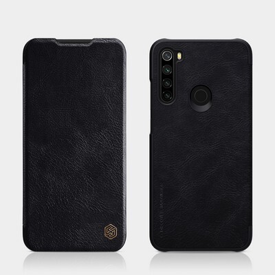 Кожаный чехол Nillkin Qin Leather Case Черный для Xiaomi Redmi Note 8/ Redmi Note 8 2021(4)