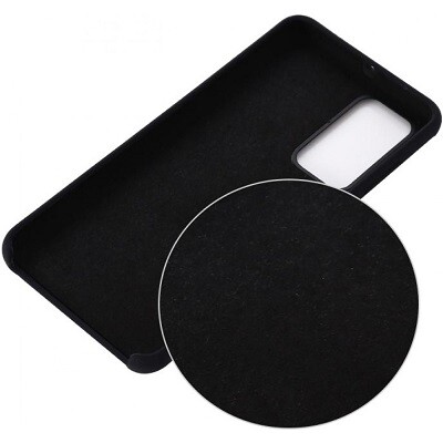Силиконовый чехол Silicone Case черный для Huawei P40 Pro(3)