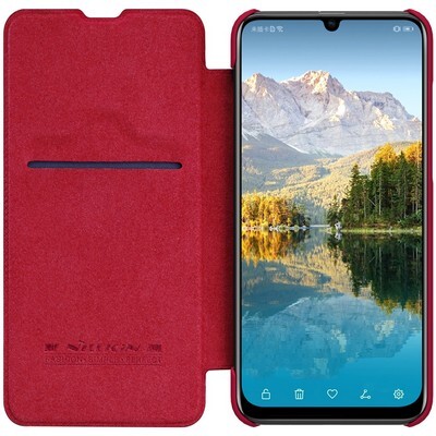 Кожаный чехол Nillkin Qin Leather Case Коричневый для Huawei P Smart Plus 2019(3)