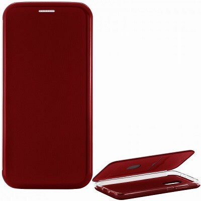Чехол-книга на основе из силикона Book Case New 3D бордовый для Huawei P30 Lite(2)
