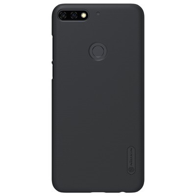 Пластиковый чехол с пленкой Nillkin Super Frosted Shield Черный для Huawei Y7 Prime (2018)\ Honor 7C Pro(1)