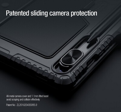 Чехол клавиатура Nillkin Bumper Combo Keyboard Case Backlit Version Черный для Samsung Galaxy Tab S9 Plus 5G(10)