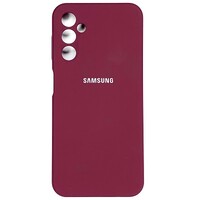 Силиконовый чехол Silicone Case бордовый для Samsung Galaxy A24