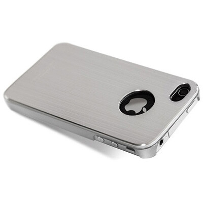 Металлический чехол Dreamplus Steel Heart Series Silver для Apple iPhone 4/4S(3)