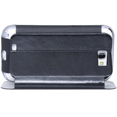 Кожаный чехол книга HOCO Crystal Black для Samsung N7100 Galaxy Note 2(3)