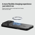 Чехол с защитой камеры и подставкой Nillkin CamShield Prop Magnetic Case (Transparent Lens Cover Version) затемненный для Apple iPhone 17 Pro Max(#5)