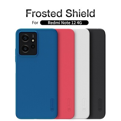 Пластиковый чехол Nillkin Super Frosted Shield Синий для Xiaomi Redmi Note 12 4G(6)