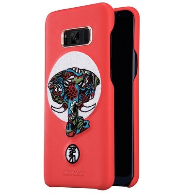 Кожаная накладка Nillkin Brocade Series Red Elephant для Samsung G950F Galaxy S8(4)