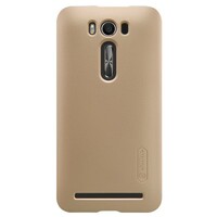Пластиковый чехол с пленкой Nillkin Super Frosted Shield Gold для Asus Zenfone 2 Laser ZE500KL
