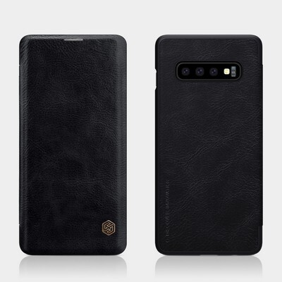 Кожаный чехол Nillkin Qin Leather Case Черный для Samsung Galaxy S10(4)