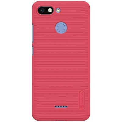 Пластиковый чехол с пленкой Nillkin Super Frosted Shield Красный для Xiaomi Redmi 6(1)