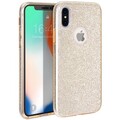 Силиконовый чехол Glitter Cover золотистый для Apple iPhone Xs(#1)