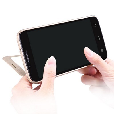 Полиуретановый чехол Nillkin Sparkle Leather Case Black для TCL 3N (M2M)(3)