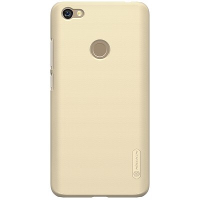 Пластиковый чехол с пленкой Nillkin Super Frosted Shield Gold для Xiaomi Redmi Note 5A Prime (3/32Gb & 4/64Gb)(1)