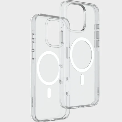 Пластиковый чехол KZDOO Iceguard Magsafe прозрачный для Apple iPhone 16 Pro(2)