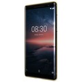 Пластиковый чехол с пленкой Nillkin Super Frosted Shield Золотой для Nokia 8 Sirocco(#2)