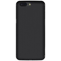 Пластиковый чехол Nillkin Synthetic Fiber Black (черный)  для OnePlus 5
