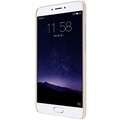 Пластиковый чехол с пленкой Nillkin Super Frosted Shield Gold для Meizu MX6(#2)