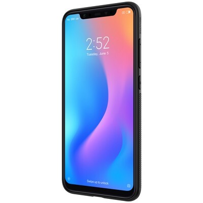 Пластиковый чехол Nillkin Synthetic Fiber Черный для Xiaomi Mi8(2)