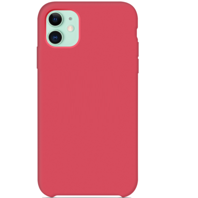 Силиконовый чехол малиновый для Apple iPhone 11(3)