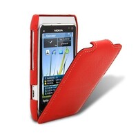 Кожаный чехол книга Melkco Leather Case Red LC для Nokia N8