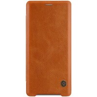 Кожаный чехол Nillkin Qin Leather Case Коричневый для Sony Xperia XZ3