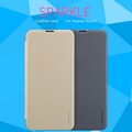Полиуретановый чехол книга Nillkin Sparkle Leather Case Черный для Huawei Nova 4(#5)