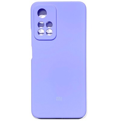 Силиконовый чехол Silicone Case с закрытым низом и защитой камеры лавандовый для Xiaomi Redmi Note 11 Pro+ 5G(1)