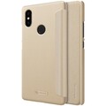 Полиуретановый чехол книга Nillkin Sparkle Leather Case Золотой для Xiaomi Mi8 SE(#4)