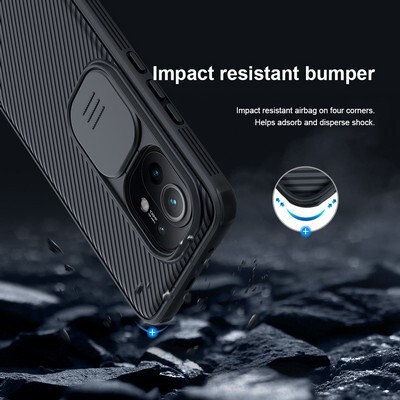 Чехол-накладка Nillkin CamShield Pro Черная для Xiaomi 11(6)