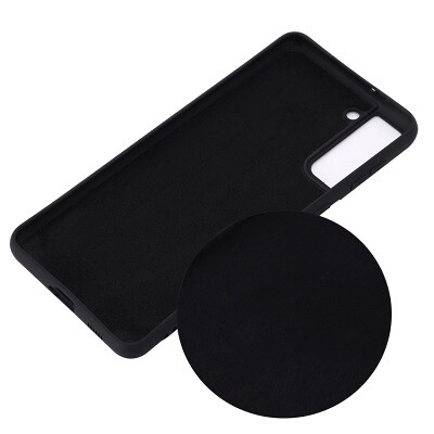 Силиконовый чехол Silicone Case светло-розовый для Samsung Galaxy S21 Plus(2)