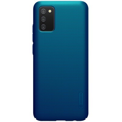 Пластиковый чехол с подставкой Nillkin Super Frosted Shield Синий для Samsung Galaxy M02s(1)