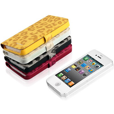 Кожаный чехол Nuoku Leopard Series Case White для Apple iPhone 5/5s/SE(2)