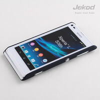 Пластиковый чехол накладка Jekod Cool Case Black для Sony Xperia L S36h