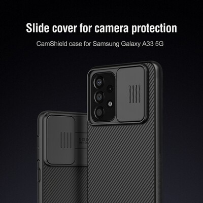 Чехол-накладка Nillkin CamShield Синяя для Samsung Galaxy A33(6)