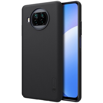 Пластиковый чехол с подставкой Nillkin Super Frosted Shield Черный для Xiaomi Mi10T Lite(3)