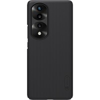 Пластиковый чехол с подставкой Nillkin Super Frosted Shield Черный для Huawei Honor 70 Pro