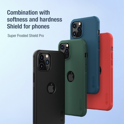 Пластиковый чехол с подставкой Nillkin Super Frosted Shield Pro Зеленый для Apple iPhone 12(6)