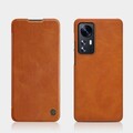 Кожаный чехол Nillkin Qin Leather Case Коричневый для Xiaomi Redmi Note 11 5G(#4)