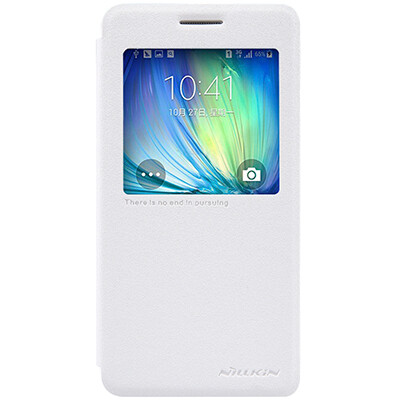Полиуретановый чехол Nillkin Sparkle Leather Case White  для Samsung Galaxy A5(3)