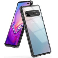 Чехол бампер Ringke Fusion Series прозрачный-серый для Samsung Galaxy S10