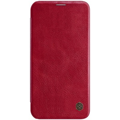 Кожаный чехол Nillkin Qin Leather Case Красный для Apple iPhone 12 Pro Max(1)