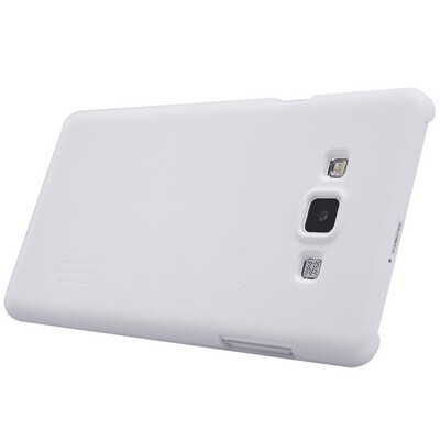 Пластиковый чехол с пленкой Nillkin Super Frosted Shield White для Samsung Galaxy A7(3)