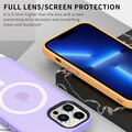 Защитный чехол TPU+PC Iron Matte Case with Magsafe голубой для Apple iPhone 12 Pro Max(#6)