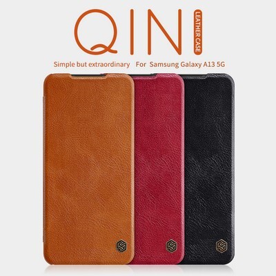 Кожаный чехол Nillkin Qin Leather Case Коричневый для Samsung Galaxy A13(5)